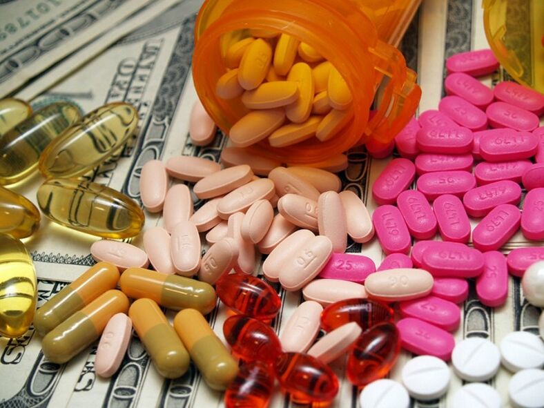 Prostatitis wird am häufigsten mit Medikamenten in Tablettenform behandelt